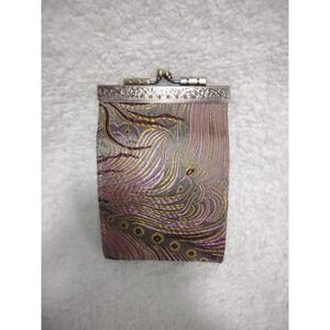 Coin Purse‎ Kiss Lock Wallet Brocade Floral Clutch Evening Bag